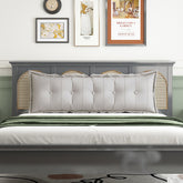 Rechteckiges Rückenstütz-Kopfteilkissen aus Baumwolle – ELFENBEIN