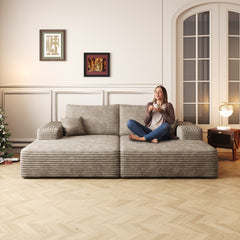 74.8" Modern Sofa bed With Dual sleeper(2seat)