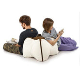 Daneey Starfruit Back Pillow for Reading & Relaxing – Freestanding Reading Pillow for Couch, Bed, or Floor – Ergonomic Back Support Cushion with Soft Chenille Fabric and Firm Foam Core