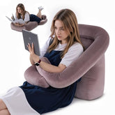 Ergonomic 2-in-1 Reading & Gaming Pillow with Detachable Arm Support 65x34x62cm