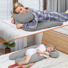 H-Shaped Side Sleeper Pillow with Arm Hole