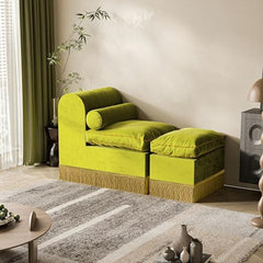 Chaise Lounge Chair Indoor with Fringe