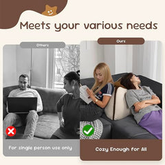 Daneey Starfruit Back Pillow for Reading & Relaxing – Freestanding Reading Pillow for Couch, Bed, or Floor – Ergonomic Back Support Cushion with Soft Chenille Fabric and Firm Foam Core