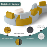 Boneless Modular Sectional Floor Sofa