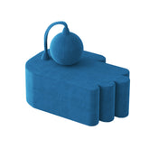 Handgeformte Chill Chaiselongue aus Samt