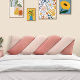 VelvetWave Blush Pillow
