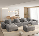 Luxury Chenille Sectional Sofa
