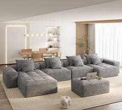Luxury Chenille Sectional Sofa
