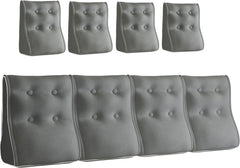 Kombinierbares ergonomisches Bettkissen Velvet-Grau