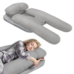 Side Sleeper Pillow for Adults, Ergonomic Pillow for Neck and Shoulder Pain Relief, Foam Wedge Design for Side Sleeping Support Shoulders and Backs