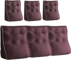 Kombinierbares ergonomisches Bettkissen Velvet-Chocolate
