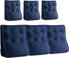 Kombinierbares ergonomisches Bettkissen Velvet-Blue
