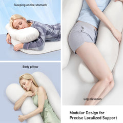 Side Sleeper Pillow for Adults, Ergonomic Pillow for Neck and Shoulder Pain Relief, Foam Wedge Design for Side Sleeping Support Shoulders and Backs
