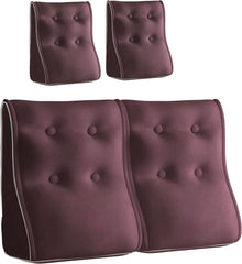 Kombinierbares ergonomisches Bettkissen Velvet-Chocolate