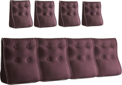 Kombinierbares ergonomisches Bettkissen Velvet-Chocolate