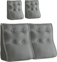 Kombinierbares ergonomisches Bettkissen Velvet-Grau