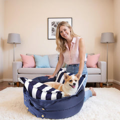 Calming Dog Bed for Small Dogs , 2 in 1 Pet Beds