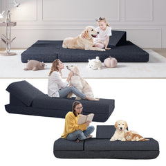 Vielseitiges, klappbares Schlafsofa, Marineblau