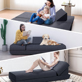 Vielseitiges, klappbares Schlafsofa, Marineblau