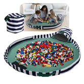 Daneey 3-in-1 Adventure-Ready Toy Bin & Play Mat