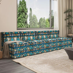 Blue Chic Modular Velvet Floor Sofa