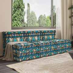 Blue Chic Modular Velvet Floor Sofa