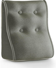 Kombinierbares ergonomisches Bettkissen Leinen-Grau