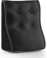 Kombinierbares ergonomisches Bettkissen Leinen-Schwarz