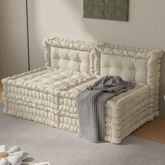 Convertible Lazy Sofa,Polyester-Beige