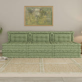 Convertible Lazy Sofa,Polyester-lime Green