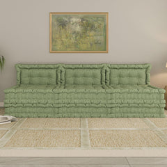 Convertible Lazy Sofa,Polyester-lime Green