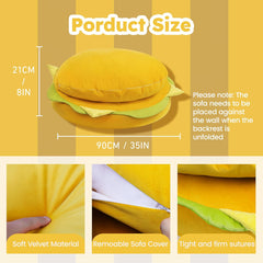 Bodensofa in Hamburgerform