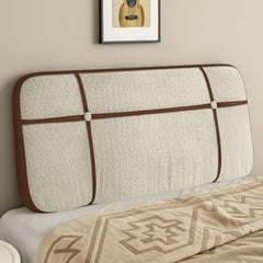 Double Cross Pillow Headboard for Queen Size Camas Bed