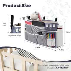 Nachttisch-Caddy – Hängende Organizer-Tasche für Schlafsäle