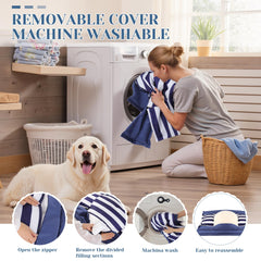 Calming Dog Bed for Small Dogs , 2 in 1 Pet Beds