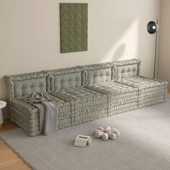 Convertible Lazy Sofa,Polyester-Gray
