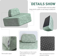 Modulares Sofa mit gebogenem Sofabezug Daneey
