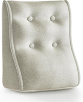 Kombinierbares ergonomisches Bettkissen Leinen-Elfenbein