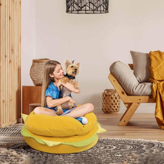 Bodensofa in Hamburgerform