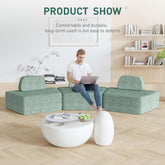 Modulares Sofa mit gebogenem Sofabezug Daneey