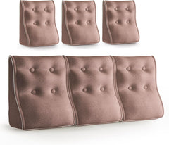 Kombinierbares ergonomisches Bettkissen Leinen-Blush