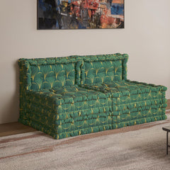 Green Velvet 3-in-1 Sofa Bed