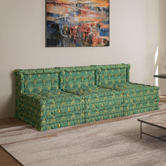 Green Velvet 3-in-1 Sofa Bed