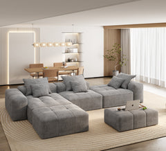 Luxury Chenille Sectional Sofa