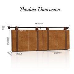 Double-Sided Adjustable Wall-Mounted Headboard
