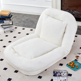 Folding Sofa Chair with 5 Adjustable Positions Plush Floor Lounge Chair
