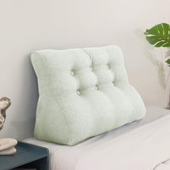 Bed Rest Curve Lesekissen Leinen – Grau Beige