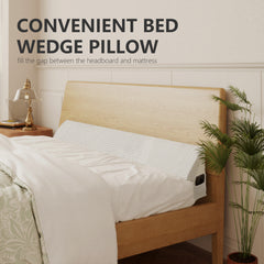 Bed Gap Pillow Wedge Großes Kopfteilkissen Weiß
