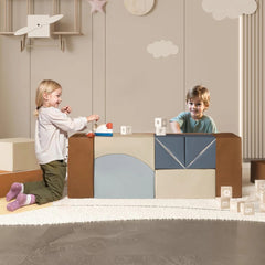 Modular Kids Play Couch 7Pcs Sofa Set for Playroom Furniture Bedroom Compression