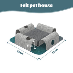 2-in-1 Cat Cave & Adventure Tunnel